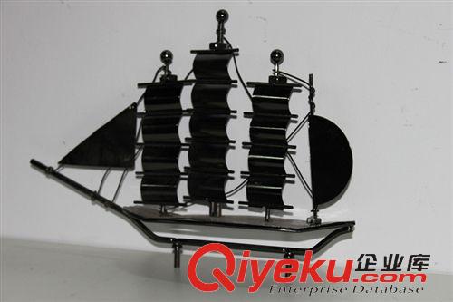 鐵藝模型 中國帆船/鐵制航船 手工DIY益智玩具船模