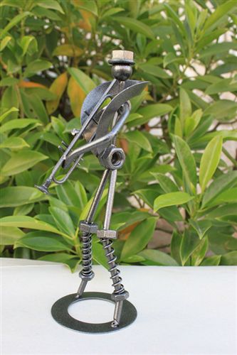 鐵制音樂人模型 金屬工藝品 現(xiàn)代音樂文藝 長號(hào)手原始圖片2
