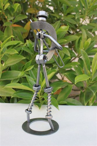 鐵制音樂人模型 金屬工藝品 現代音樂文藝 長笛手原始圖片3