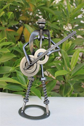 鐵制音樂人模型 金屬工藝品 現(xiàn)代文藝音樂人 吉他手原始圖片3