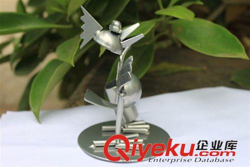 鐵藝筆筒,名片夾 金屬工藝品 文藝可愛小公雞筆筒原始圖片2
