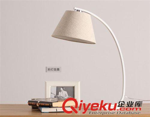 臺燈 簡約 美式學(xué)習(xí)閱讀釣魚燈 北歐宜家客廳臥室床頭書房現(xiàn)代鐵藝臺燈原始圖片2