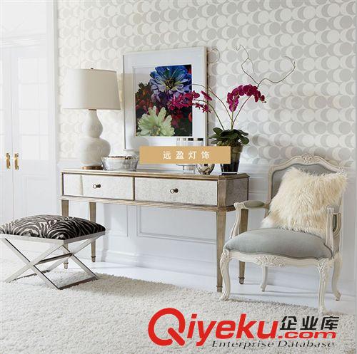 臺(tái)燈 復(fù)古酒店燈具 美式gd亞麻布藝床頭臥室燈 北歐宜家創(chuàng)意鐵藝臺(tái)燈原始圖片2