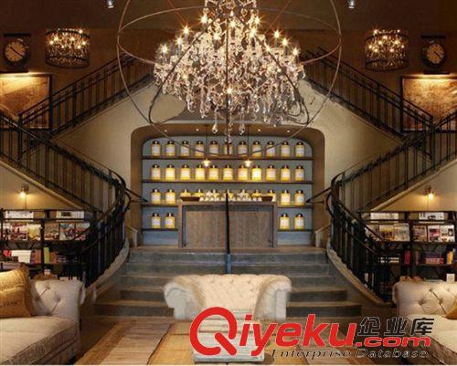 復(fù)古風(fēng)區(qū) 北歐宜家K9水晶酒店工程吊燈 美式餐廳創(chuàng)意復(fù)古客廳吊燈原始圖片2