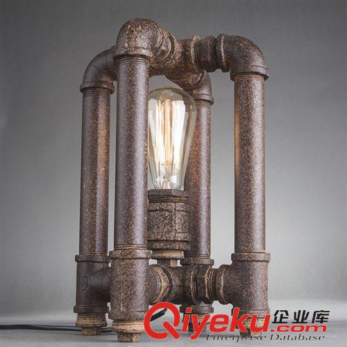 工業風區 機器人loft愛迪生工業復古風個性水管燈 咖啡廳裝飾創意臺燈