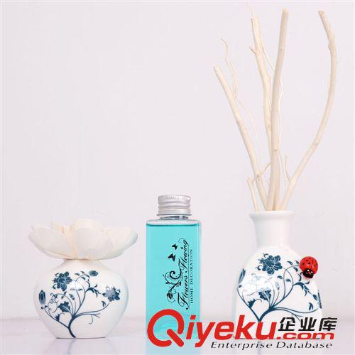 熱銷產(chǎn)品 無火自然揮發(fā)藤條香薰 贈品禮品隨手禮裝飾流花坊粉藍禮盒香薰 淘原始圖片2