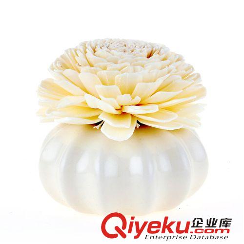 新品 日式流花坊南瓜瓶香薰 創意家居自然揮發無酒精香薰套裝  淘