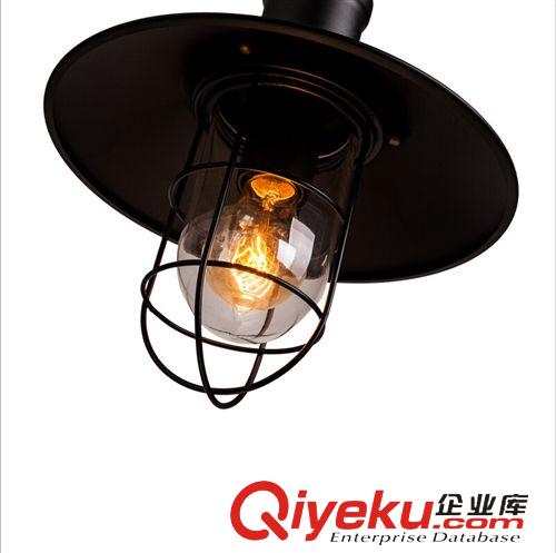 鐵藝系列 仿古鐵藝吊燈 簡約創意北歐工業復古吊燈 客廳餐廳吊燈個性藝術原始圖片3