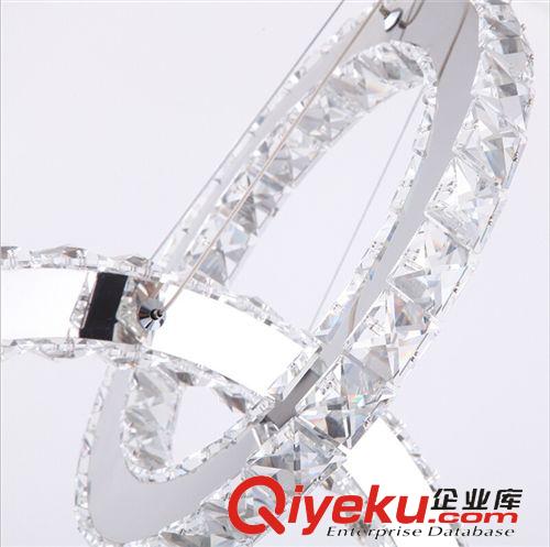 鋁材系列 歐式LED水晶吊燈 現(xiàn)代簡約創(chuàng)意圓形水晶燈 客廳餐廳酒店工程燈具原始圖片3