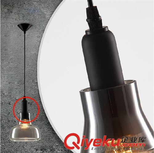 玻璃系列 LED陰影吊燈 北歐現代簡約創意復古吊燈 客廳餐廳臥室吧臺燈批發原始圖片3