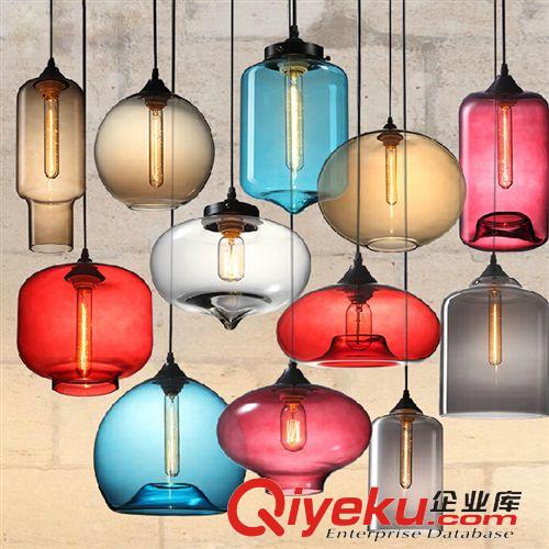 玻璃系列 LED陰影吊燈 北歐現代簡約創意復古吊燈 客廳餐廳臥室吧臺燈批發