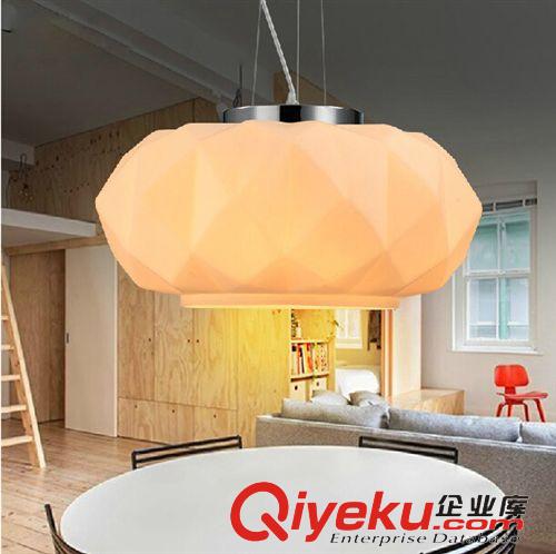 玻璃系列 LED現(xiàn)代吊燈 簡約創(chuàng)意鉆石吊燈 客廳餐廳酒店工程燈具 中式餐吊燈原始圖片2