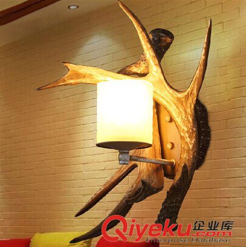 壁燈 歐式復(fù)古鹿角壁燈 美式鄉(xiāng)村RH工業(yè)壁燈 客廳餐廳陽臺酒店工程壁燈原始圖片2