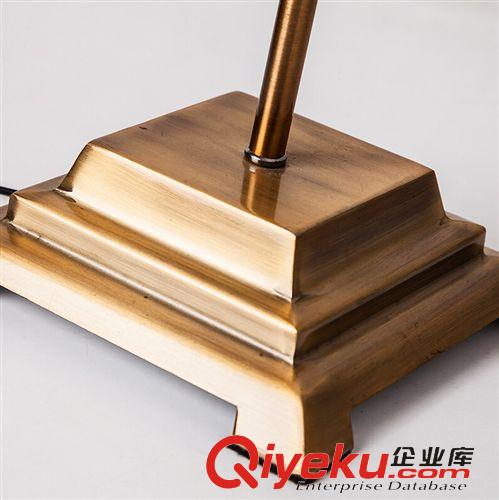 臺燈 美式鄉村北歐簡約創意工業復古黃銅USB臺燈書房辦辦公室吧臺燈