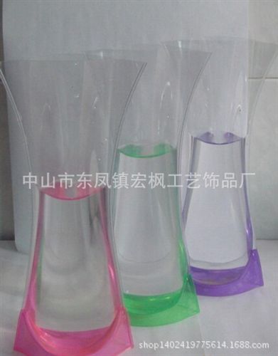 PVC花瓶/折疊花瓶 家居使用折疊PVC花瓶 大號塑料花瓶 高周波電壓PVC花瓶 價格優(yōu)惠