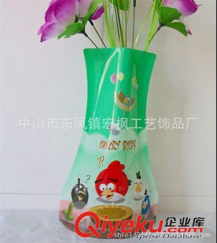 PVC花瓶/折疊花瓶 塑料折疊花瓶 摔不破的pvc塑料花瓶 可養(yǎng)娃娃魚花瓶 透明pvc花瓶原始圖片3