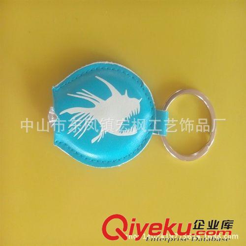 PU皮燈鑰匙扣【圈】 好質量pu鑰匙扣 皮燈鑰匙扣 LED夜光珠鏈皮鑰匙扣 帶燈鑰匙燈扣原始圖片3