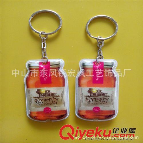 pvc按燈/帶燈鑰匙扣 LED/按燈帶燈鑰匙扣 2元店促銷帶鎖登山扣鑰匙扣 自帶指南針鑰匙扣 卡愛(ài)卡通鑰匙扣燈原始圖片3