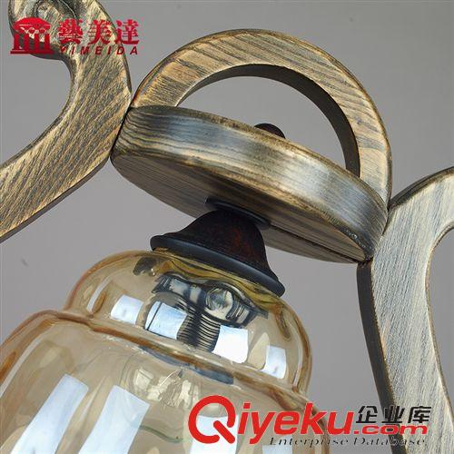 普通照明臺(tái)燈 藝美達(dá)實(shí)木玻璃懷舊復(fù)古臺(tái)燈 臥室客廳燈 學(xué)習(xí)水曲柳木臺(tái)燈裝飾燈原始圖片3
