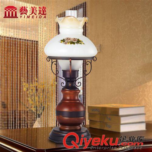 普通照明臺(tái)燈 藝美達(dá) 奢華歐式田園創(chuàng)意臥室燈具 新古典臺(tái)燈復(fù)古客廳床頭燈飾