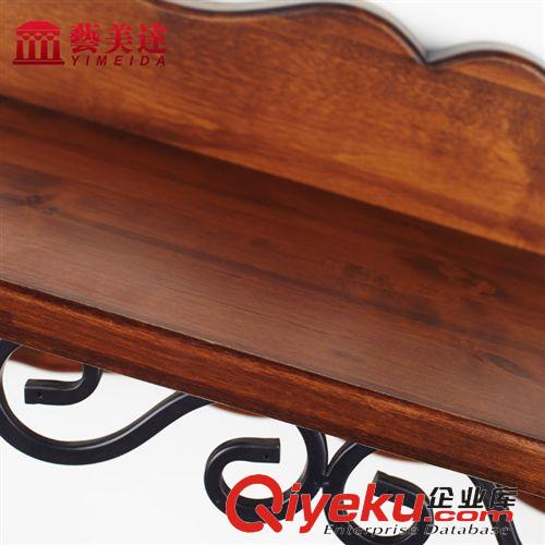 木質(zhì)工藝品 藝美達(dá)復(fù)古田園壁掛墻上墻壁置物架擱板隔板層架花架裝飾架原始圖片3