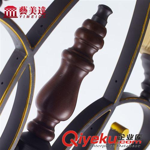 落地燈 藝美達復古鐵藝落地燈客廳燈臥室燈書房餐廳仿古馬燈具原始圖片2