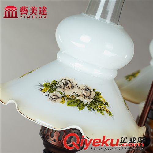 落地燈 藝美達復古落地燈 英倫鄉(xiāng)村田園 歐式落地燈 實木落地燈原始圖片3