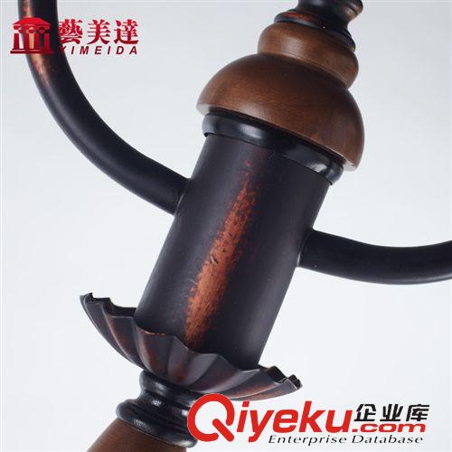 落地燈 藝美達復古落地燈 英倫鄉村田園 歐式落地燈 實木落地燈原始圖片3