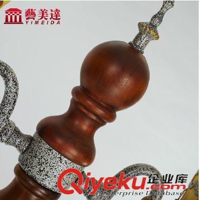 落地?zé)?藝美達(dá)復(fù)古鐵藝落地?zé)艨蛷d燈臥室燈書房餐廳仿古馬燈具原始圖片2