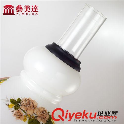 裝飾臺(tái)燈 藝美達(dá)實(shí)木玻璃懷舊復(fù)古臺(tái)燈 臥室客廳燈 學(xué)習(xí)臺(tái)燈裝飾燈原始圖片3