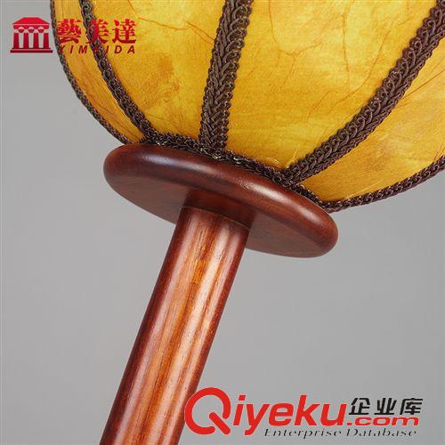 裝飾臺燈 藝美達中式實木羊皮紙懷舊復古臺燈 臥室客廳燈 學習臺燈裝飾燈原始圖片3