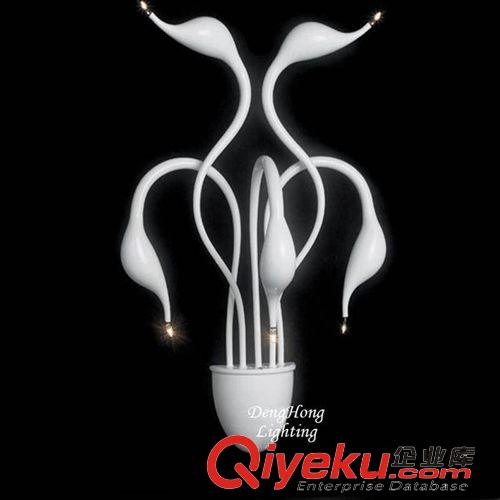 壁燈 批發 LED時尚3頭5頭臥室壁燈床頭書房吧臺過道多頭浪漫天鵝燈具原始圖片2
