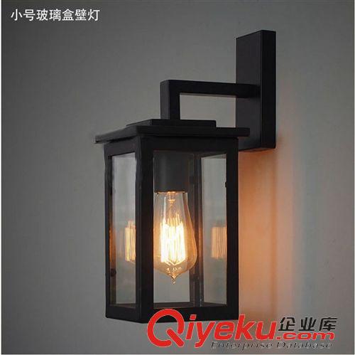 壁燈 美式復(fù)古工業(yè)風(fēng)創(chuàng)意現(xiàn)代簡(jiǎn)約床頭燈 玻璃箱玻璃盒創(chuàng)意壁燈批發(fā)