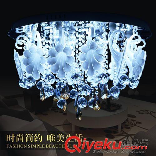 客廳燈 房間燈臥室燈led客廳水晶燈圓形吸頂燈餐廳燈具批發新款臥室溫馨