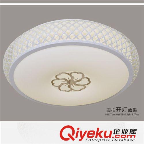 房間燈臥室燈 led吸頂燈鐵藝圓形鏤空雕花臥室燈溫馨 餐廳燈調色溫客廳燈籠燈具原始圖片3