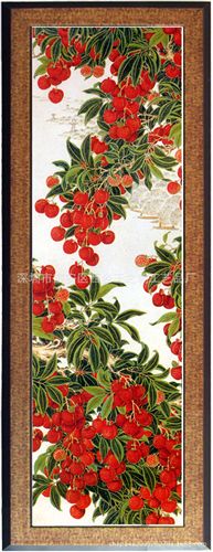 彩雕畫 彩雕畫，銀版畫，裝飾畫，金雕畫，商務禮品，荔枝