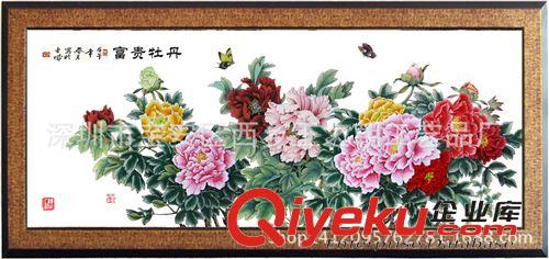 彩雕畫 彩雕畫，銀版畫，裝飾畫，金雕畫，商務禮品，富貴牡丹