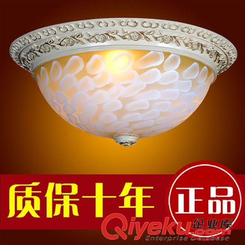 歐式吸頂燈 美式吸頂燈 簡約鄉村燈 現代led圓形臥室燈具歐式客廳陽臺燈燈飾