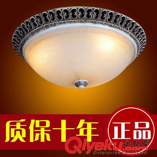 歐式吸頂燈 歐式吸頂燈LED吸頂燈樹脂客廳燈臥室燈美式過道燈玄關燈門廳