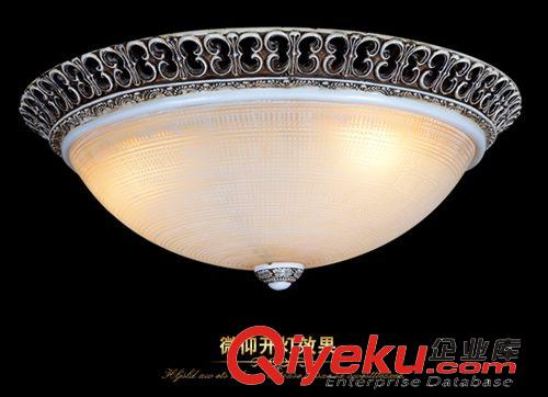 歐式吸頂燈 簡歐式led吸頂燈臥室燈簡約田園書房燈過道燈陽臺燈門廳玄關燈飾原始圖片2
