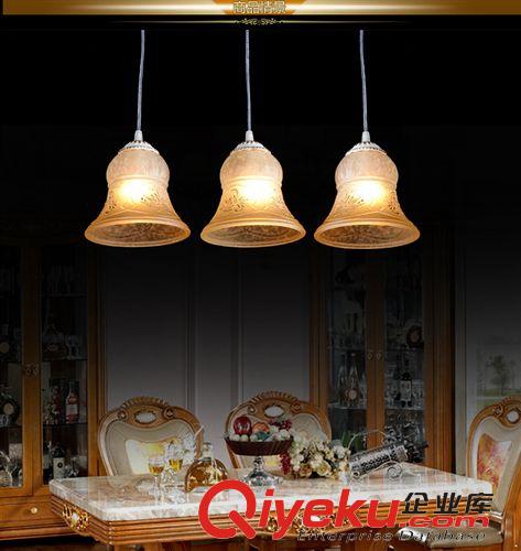 歐式餐吊燈 創意燈具溫馨led餐廳燈三頭餐吊燈時尚吊燈現代簡約飯廳tj