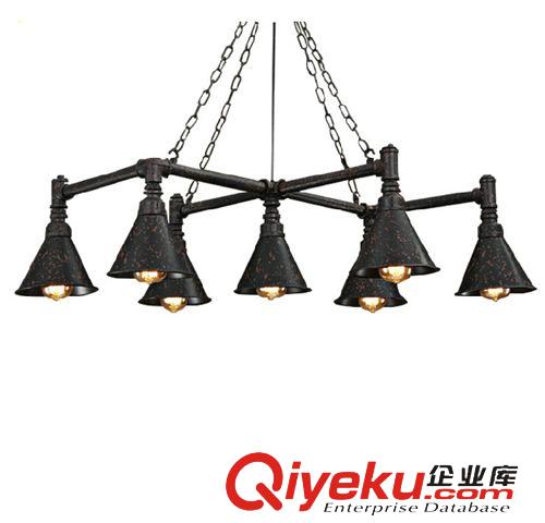 吊燈 Loft復古創意餐廳吧臺燈 工業美式鄉村酒吧燈 客廳臥室水管吊燈原始圖片2