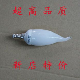 光源 普通燈泡尖泡拉尾蠟燭E14 E27尖形拉尾球泡燈泡水晶燈蠟燭燈tj