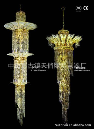 水晶燈Crystal lamp 廠家直供 gd樓梯水晶吊燈 加工訂制各類酒店別墅會(huì)所工程燈具