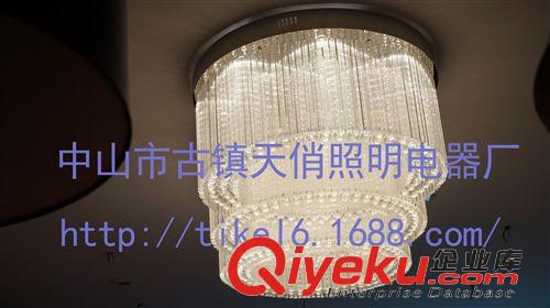 吊燈Pandent lamp 廠(chǎng)家直供 五星級(jí)酒店賓館吸頂燈大吊燈 gd豪華水晶燈飾大廳大堂原始圖片3
