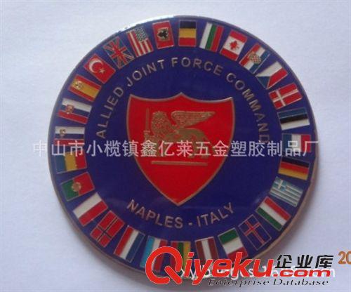 印刷徽章 鑫億萊定制學(xué)?；顒咏饘倩照拢砂纯腿藖韴D來樣定制gd金屬徽章原始圖片2