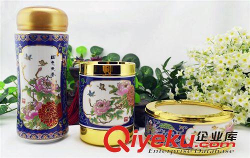 gd瓷器套裝系列 2014春節(jié)實用商務(wù)禮品定制 gd商務(wù)禮品批發(fā) 新奇特保溫杯套裝原始圖片2