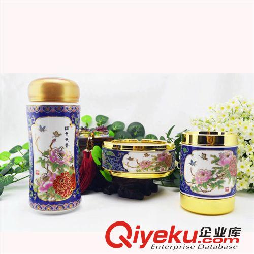 gd瓷器套裝系列 2014春節(jié)實用商務(wù)禮品定制 gd商務(wù)禮品批發(fā) 新奇特保溫杯套裝原始圖片3