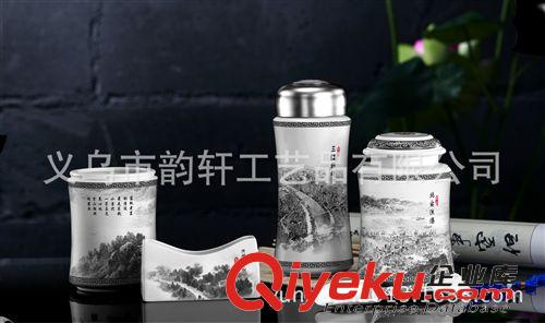 gd瓷器套裝系列 陶瓷工藝品加工廠專業(yè)定制各種陶瓷保溫杯 gd商務(wù)禮品原始圖片3