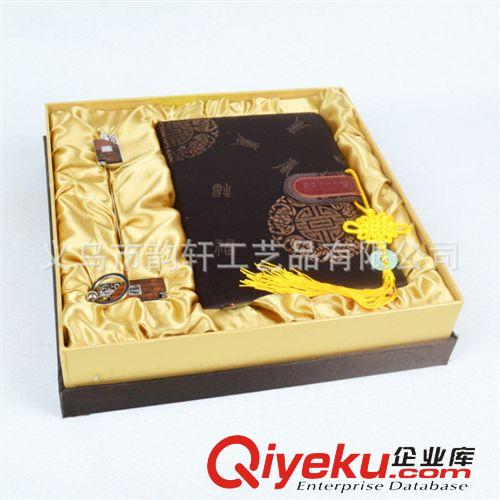 2014新品 學(xué)校周年慶典禮品套裝定制 紅木書簽配筆記本三件套裝可定做logo原始圖片2
